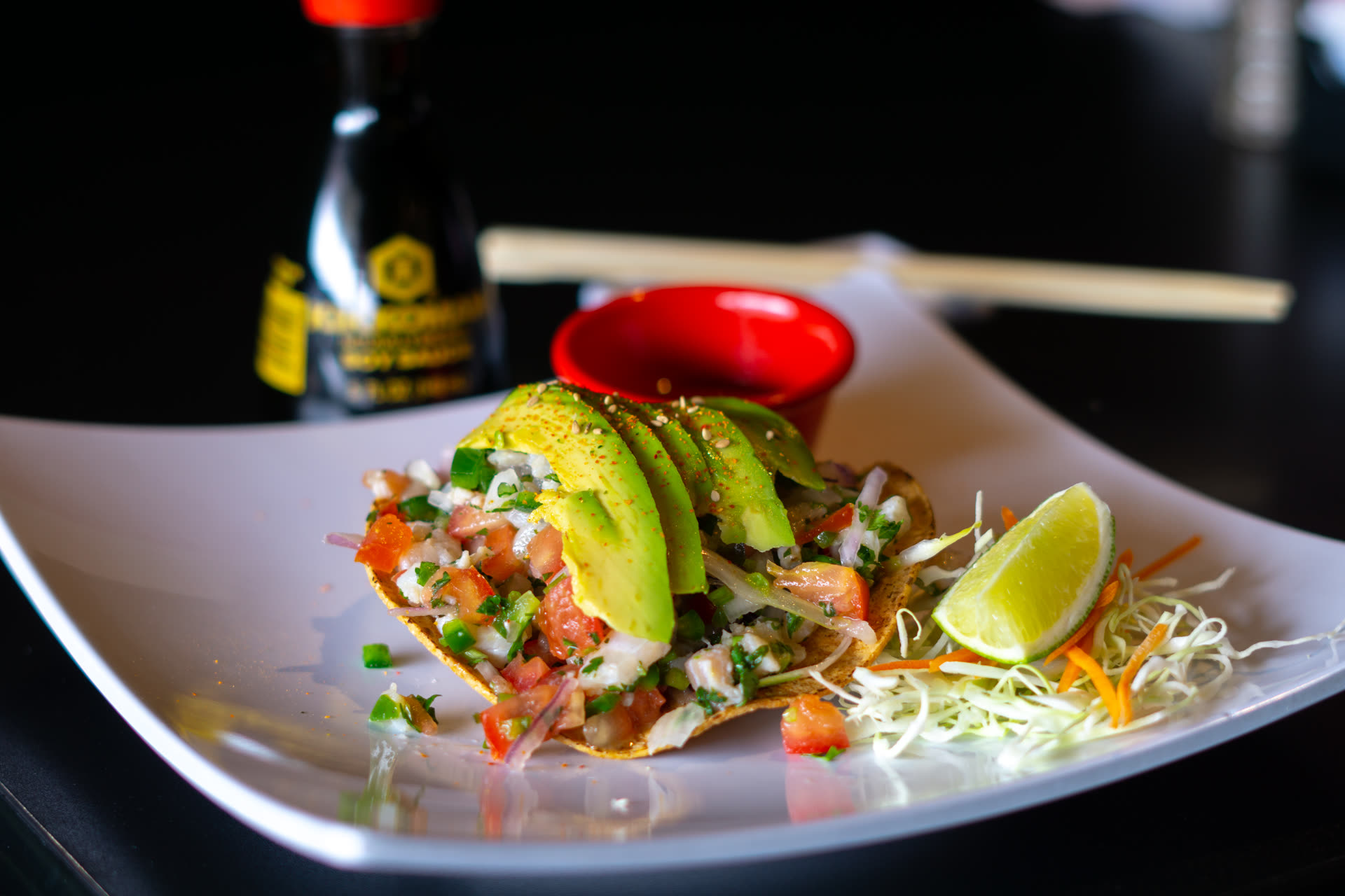 Ceviche Tostada — the Mexican side of the fusion